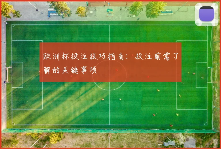 欧洲杯投注技巧指南：投注前需了解的关键事项